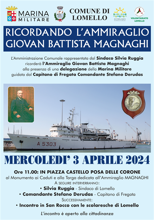 Commemorazione della nascita dell'ammiraglio GIOVAN BATTISTA MAGNAGHI