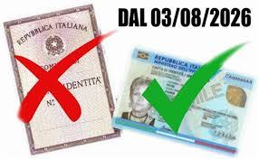 Cessazione validità Carta d'Identità Cartacea il 3 agosto 2026