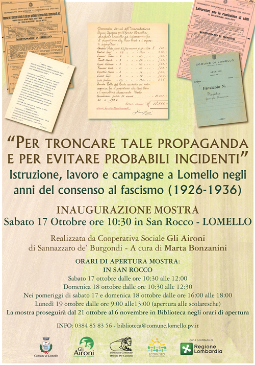 "Per troncare tale propaganda e per evitare probabili incidenti"